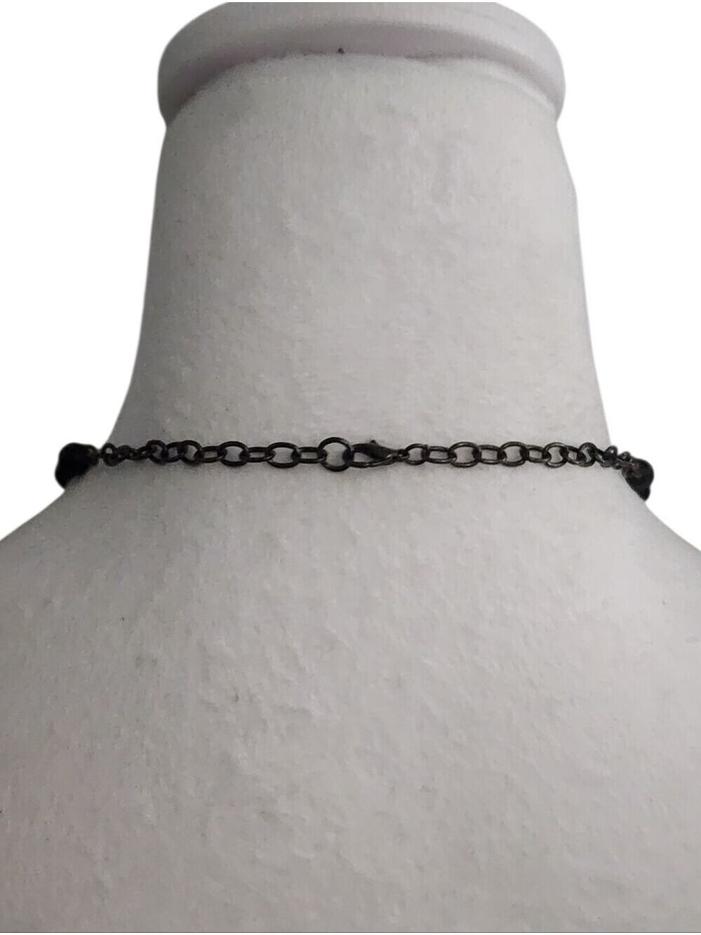 Black Gothic Cross Pendant Necklace - Picture 3 of 7